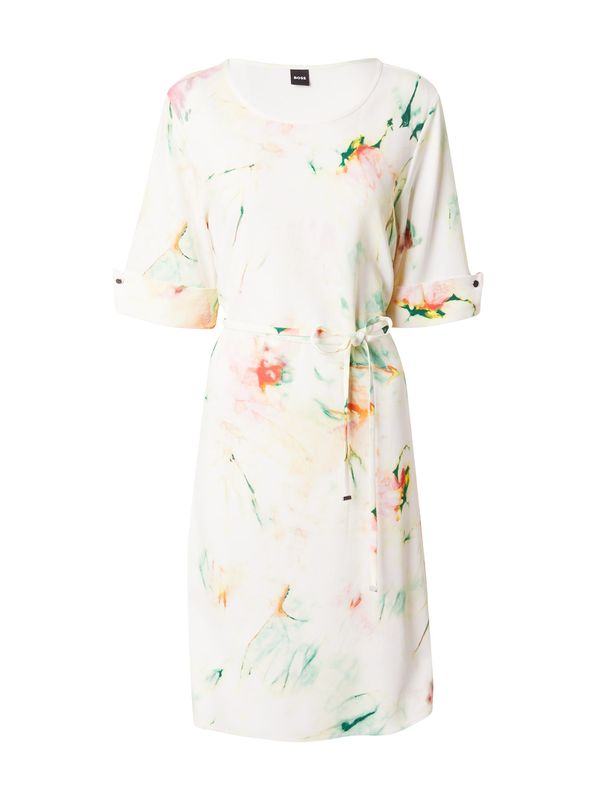 BOSS Black BOSS Black Рокля 'Drimie1'  светлобежово / зелено / оранжево / розово