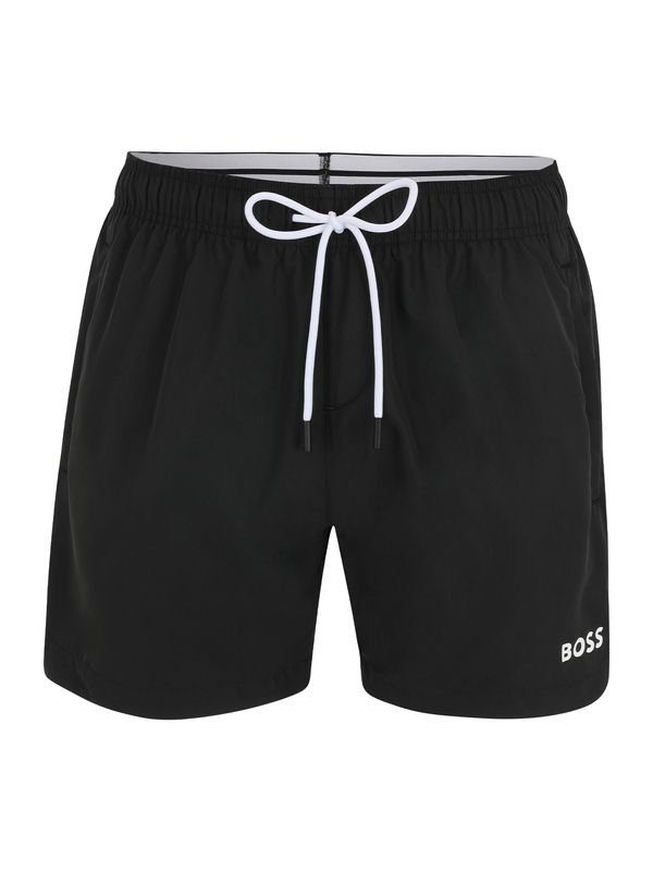 BOSS Black BOSS Black Шорти за плуване 'Amur'  черно / бяло