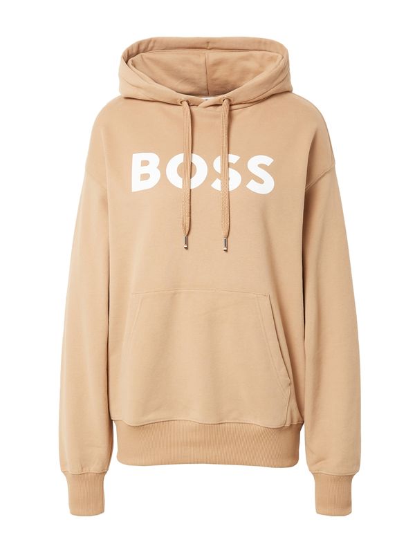 BOSS Black BOSS Black Суичър 'Econy'  цвят "пясък" / бяло