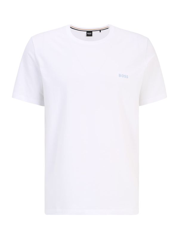 BOSS Black BOSS Black Тениска 'Mix&Match'  светлосиньо / бяло