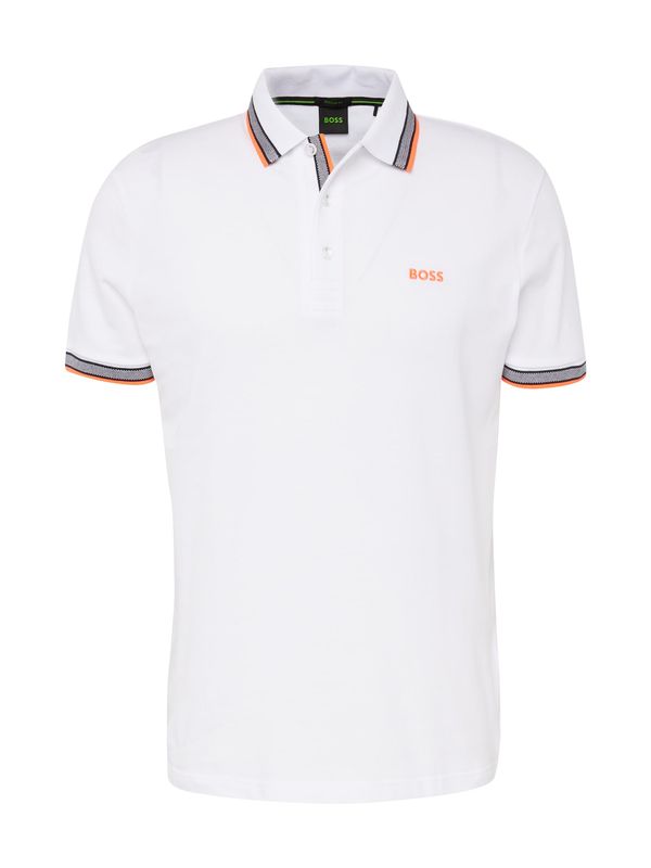 BOSS Black BOSS Black Тениска 'Paddy'  кремаво / оранжево / черно