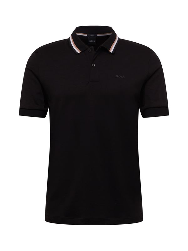 BOSS Black BOSS Black Тениска 'Penrose 38'  бежово / черно / бяло