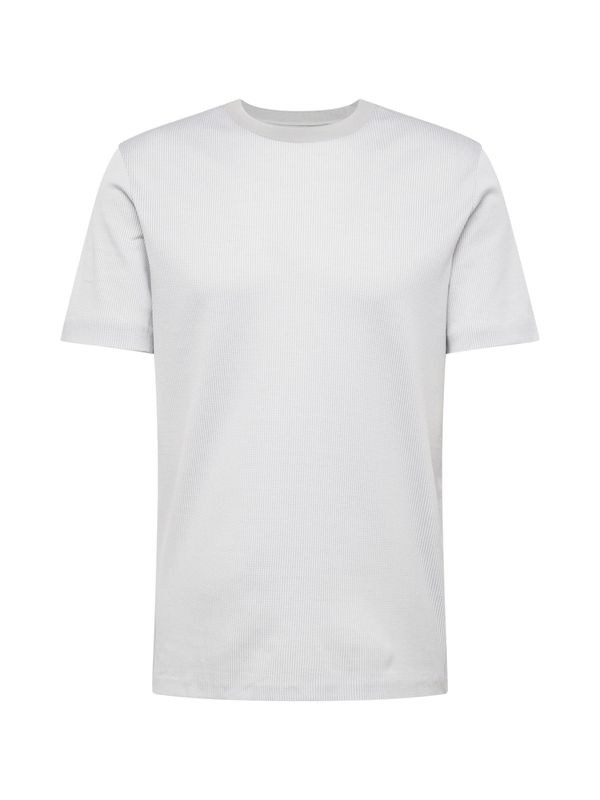 BOSS Black BOSS Black Тениска 'Tiburt 426'  светлосиво / бяло