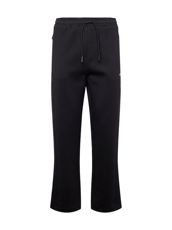 BOSS Green BOSS Green Панталон 'Hadim 1'  сребърно сиво / черно