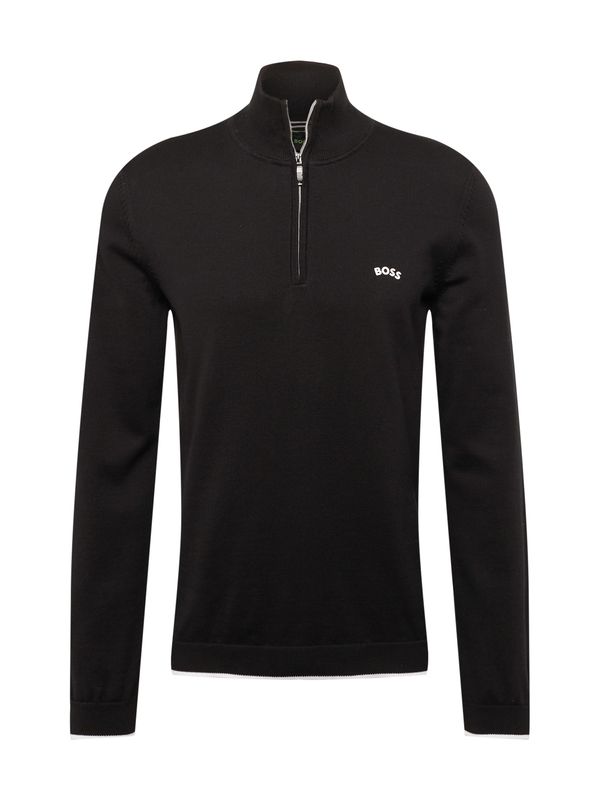 BOSS Green BOSS Green Пуловер  черно / бяло