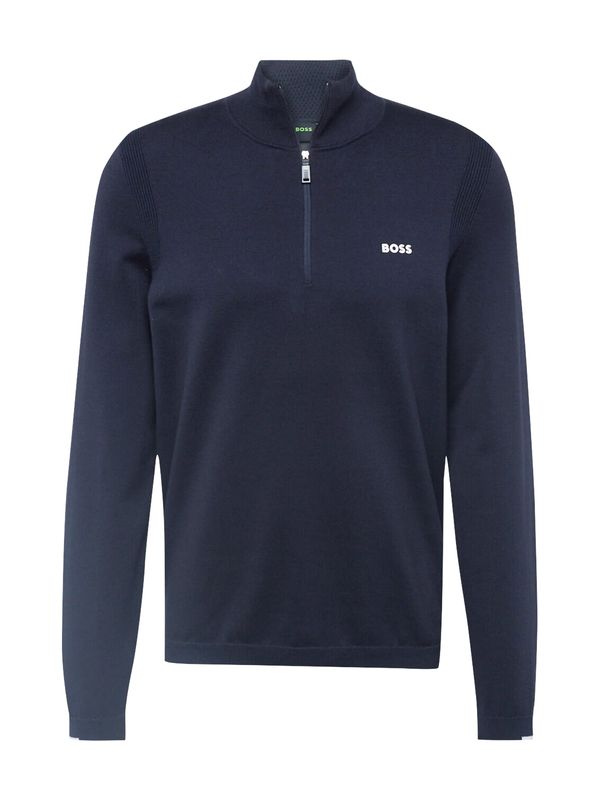 BOSS Green BOSS Green Пуловер 'Ever-X'  тъмносиньо / мръсно бяло