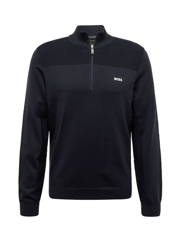 BOSS Green BOSS Green Пуловер  нощно синьо / бяло