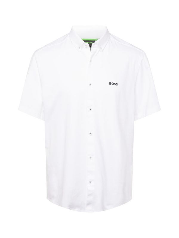 BOSS Green BOSS Green Риза 'Motion'  черно / мръсно бяло