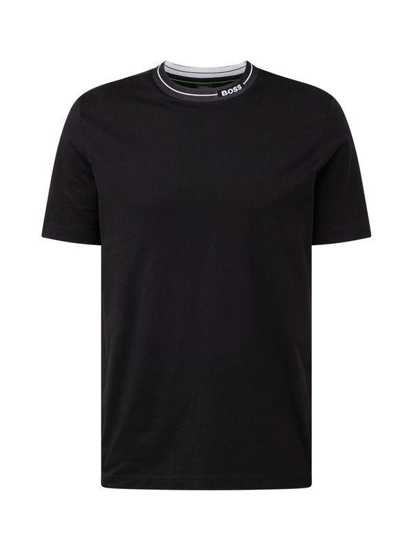 BOSS Green BOSS Green Тениска  черно / бяло