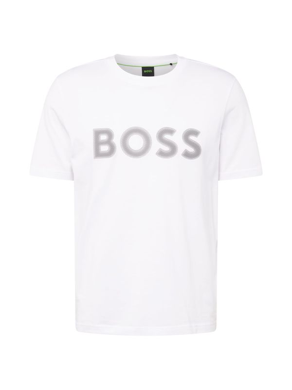 BOSS Green BOSS Green Тениска  черно / бяло