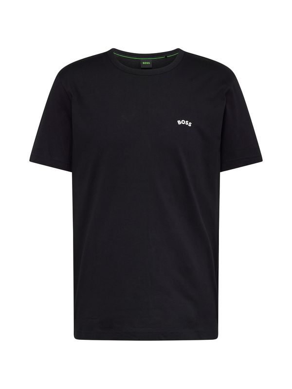 BOSS Green BOSS Green Тениска  черно / бяло