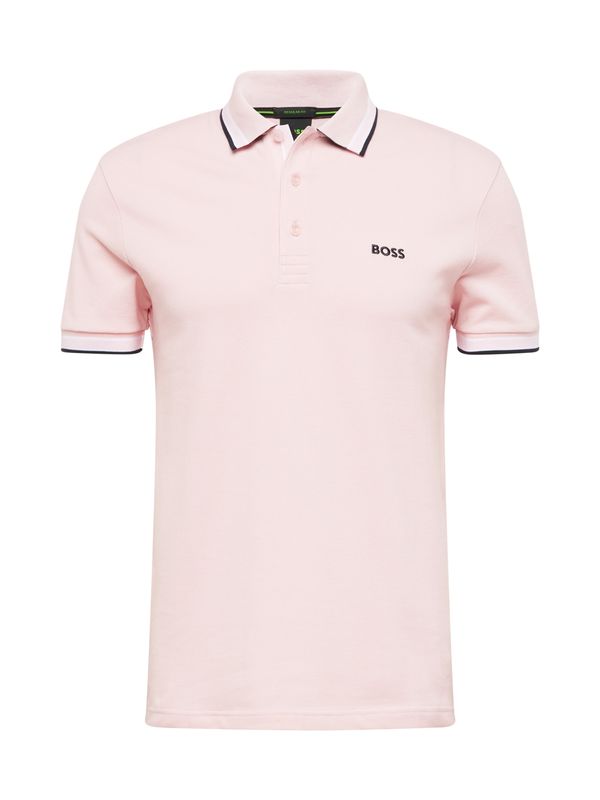 BOSS Green BOSS Green Тениска 'Paddy'  пастелно розово / черно / бяло