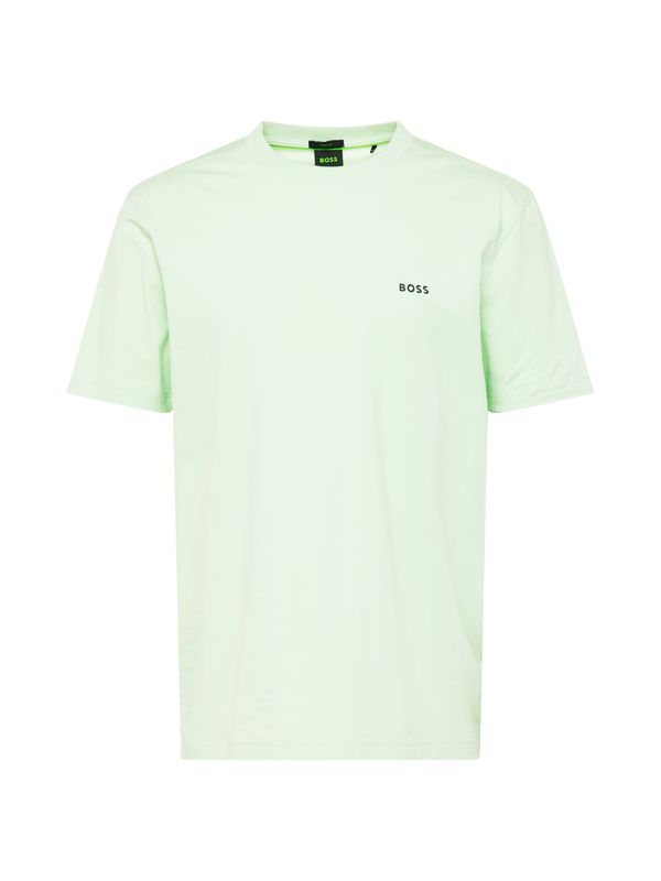BOSS Green BOSS Green Тениска  пастелно зелено / черно