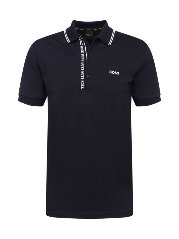 BOSS Green BOSS Green Тениска 'Paule'  морскосиньо / бяло