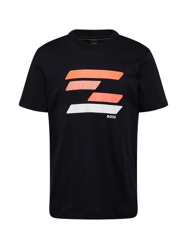 BOSS Green BOSS Green Тениска  светлочервено / черно / бяло