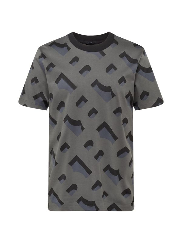 BOSS Green BOSS Green Тениска 'Tiburt'  морскосиньо / тъмносиво / черно