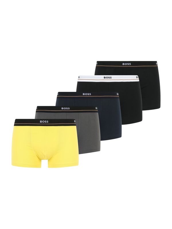 BOSS Orange BOSS Orange Боксерки 'Essential'  нощно синьо / жълто / сив меланж / черно