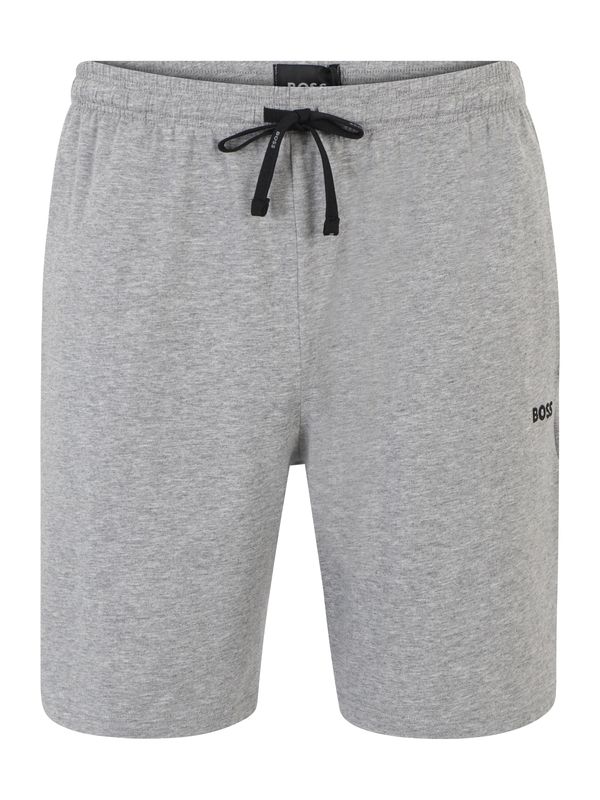 BOSS Orange BOSS Orange Панталон пижама 'Mix&Match Short CW'  сив меланж / черно