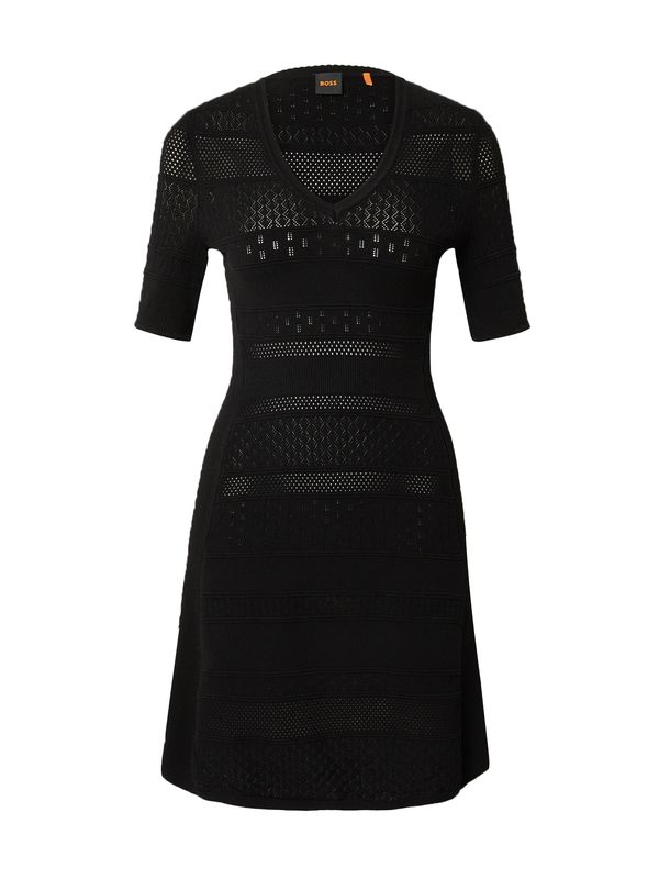 BOSS Orange BOSS Orange Плетена рокля 'C_Fanube'  черно