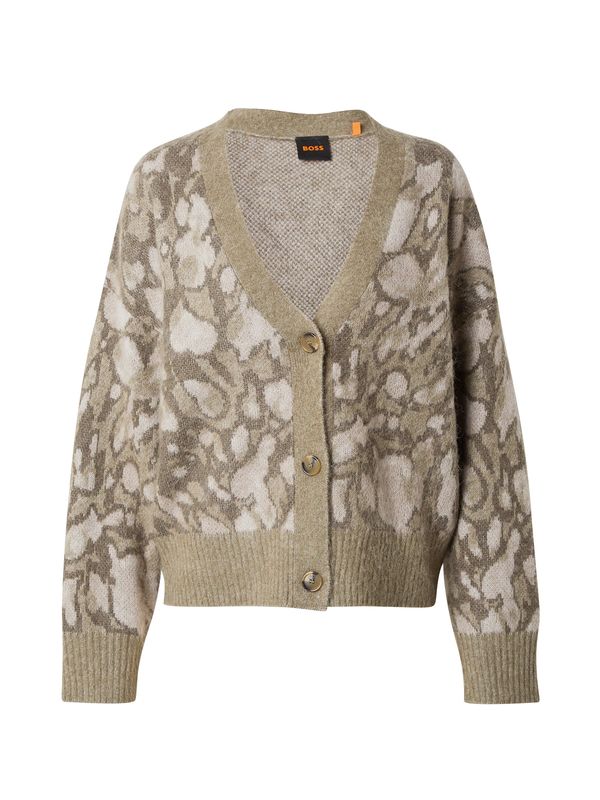 BOSS Orange BOSS Orange Плетена жилетка 'C_Fo'  таупе сиво / сиво-бежово