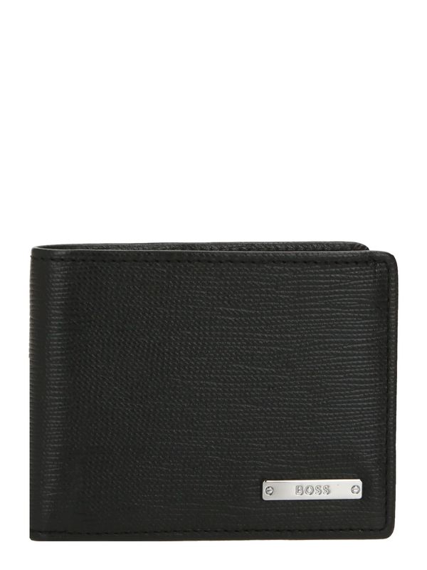 BOSS Orange BOSS Orange Портмоне 'Gallery'  черно / сребърно