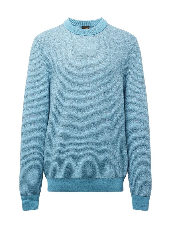 BOSS Orange BOSS Orange Пуловер 'Aspok'  нощно синьо / аквамарин