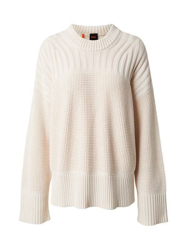 BOSS Orange BOSS Orange Пуловер 'Feverina'  светлобежово