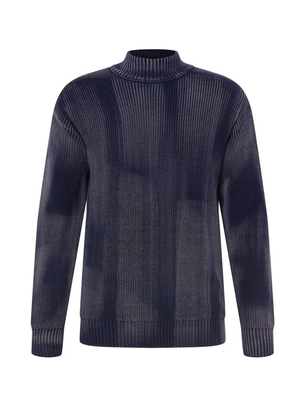 BOSS Orange BOSS Orange Пуловер 'Katreat'  тъмносиньо / светлосиво