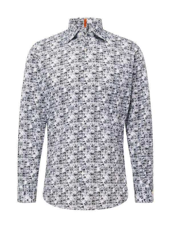 BOSS Orange BOSS Orange Риза 'Remiton'  черно / бяло