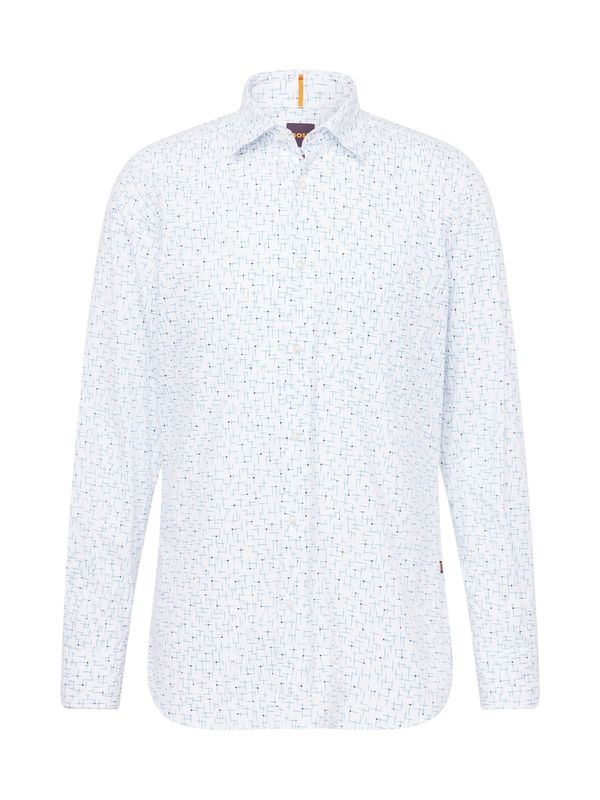 BOSS Orange BOSS Orange Риза 'Remiton'  нейви синьо / лазурно синьо / бяло