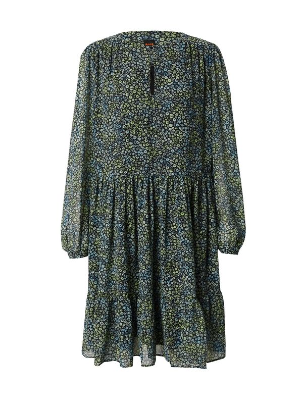 BOSS Orange BOSS Orange Рокля 'C_Davina'  пастелно синьо / пастелно зелено / черно