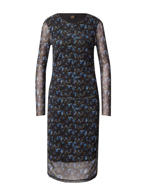 BOSS Orange BOSS Orange Рокля 'Eniza1'  синьо / светлосиньо / кафяво / черно