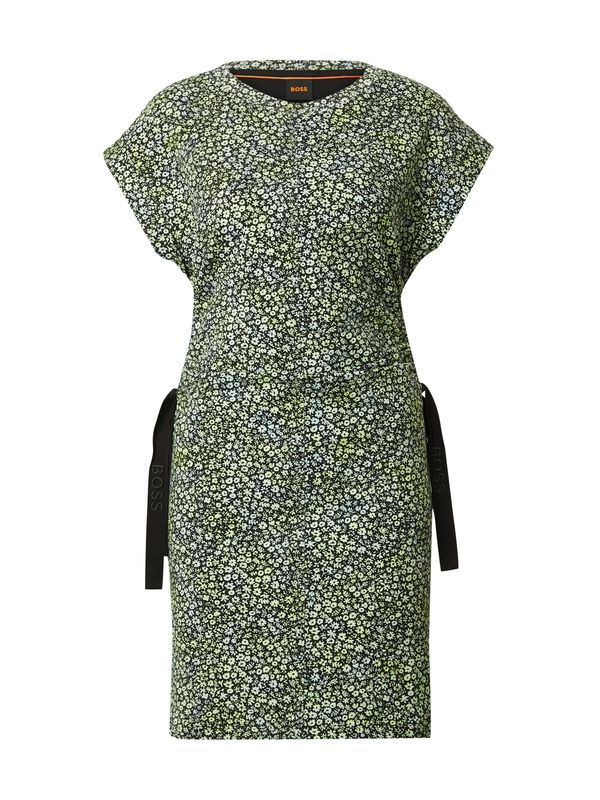 BOSS Orange BOSS Orange Рокля 'Eruchi'  зелено / светлозелено / черно