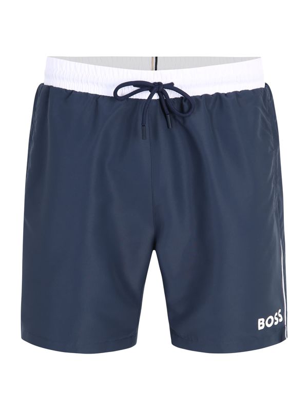BOSS Orange BOSS Orange Шорти за плуване 'Starfish'  тъмносиньо / бяло