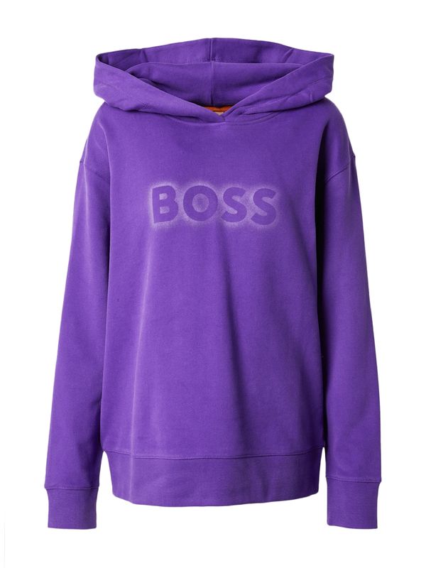 BOSS Orange BOSS Orange Суичър 'Edelight'  тъмнолилаво / бяло