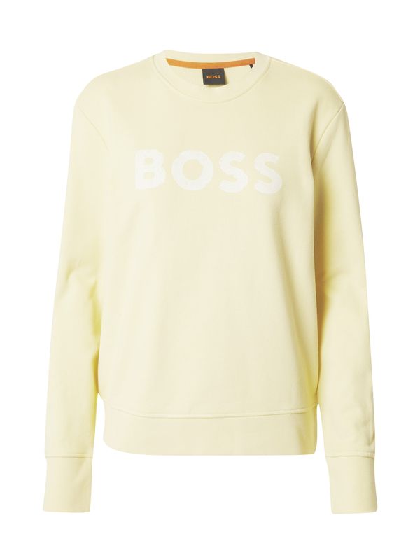 BOSS Orange BOSS Orange Суичър 'Ela 6'  жълто / бяло