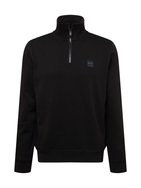 BOSS Orange BOSS Orange Суичър 'Zetrust'  сиво / черно