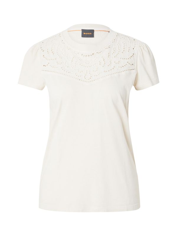 BOSS Orange BOSS Orange Тениска 'C_Embra'  светлобежово