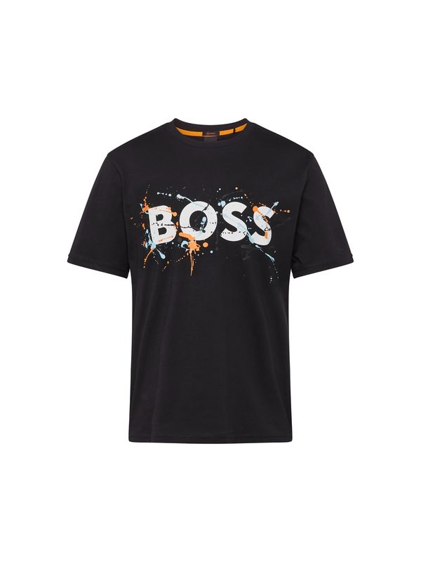 BOSS Orange BOSS Orange Тениска  черно / бяло