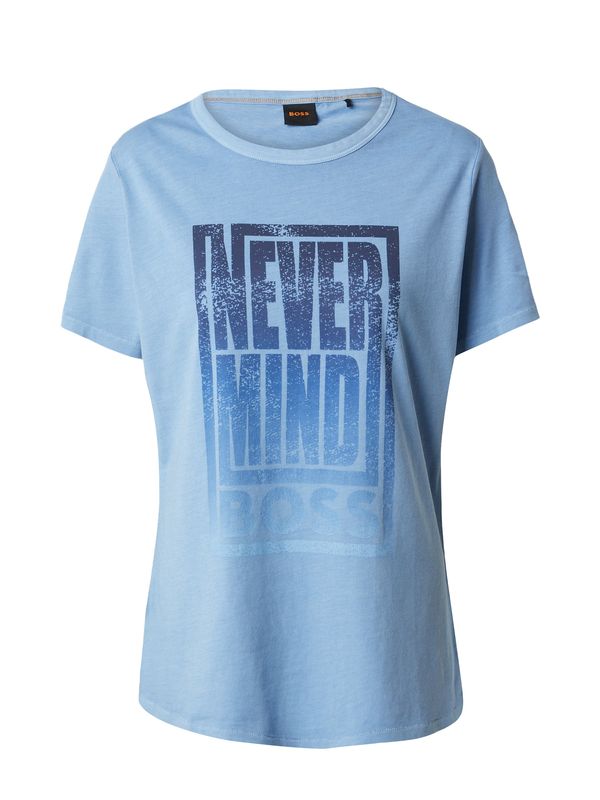 BOSS Orange BOSS Orange Тениска 'Elogo'  синьо / морскосиньо / светлосиньо