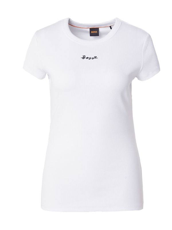 BOSS Orange BOSS Orange Тениска 'Esim'  черно / бяло