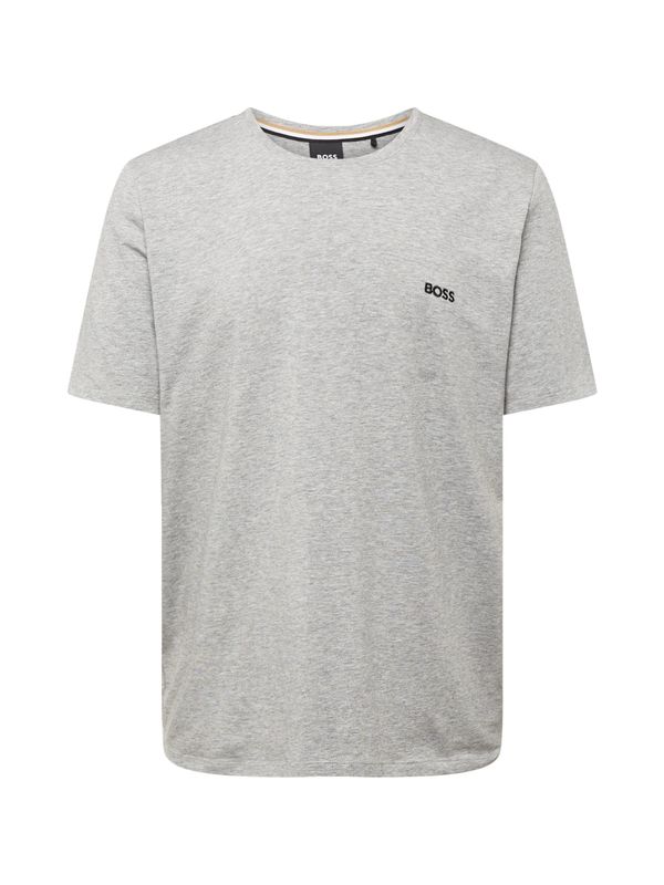 BOSS Orange BOSS Orange Тениска 'Mix&Match'  сив меланж / черно
