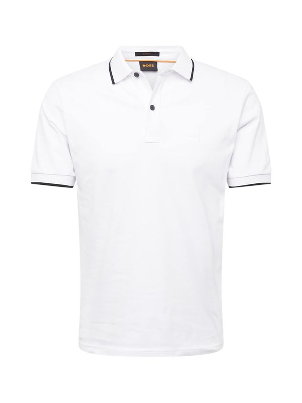 BOSS Orange BOSS Orange Тениска 'Passertip'  черно / бяло