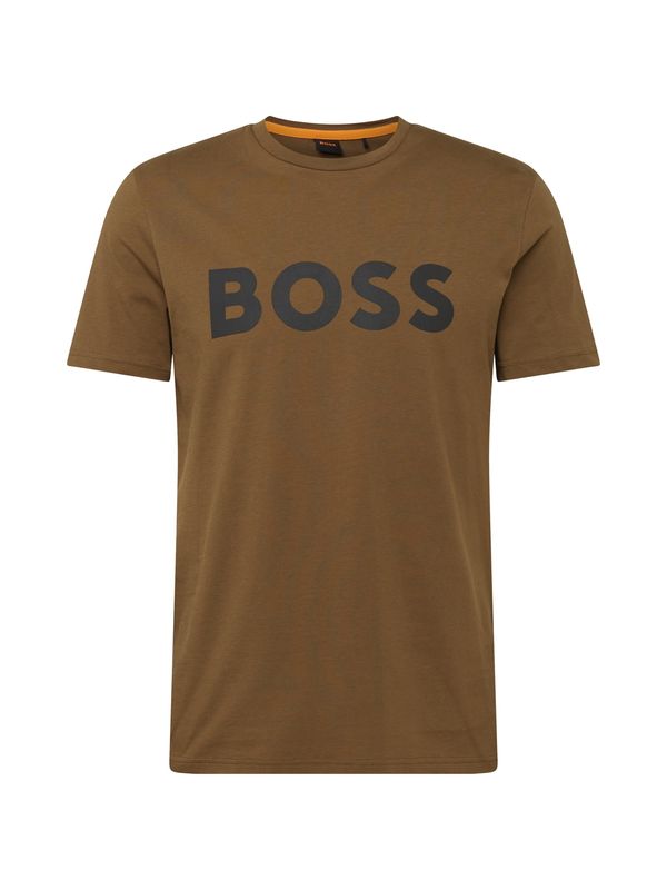 BOSS Orange BOSS Orange Тениска 'Thinking 1'  маслина / черно