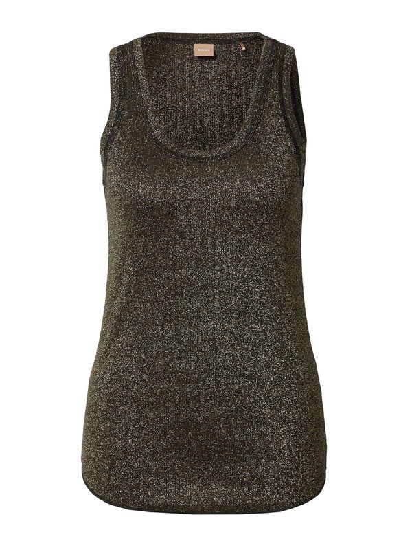 BOSS Orange BOSS Orange Топ 'Eluxa'  злато / черно