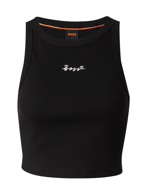 BOSS Orange BOSS Orange Топ 'Evest'  черно / бяло