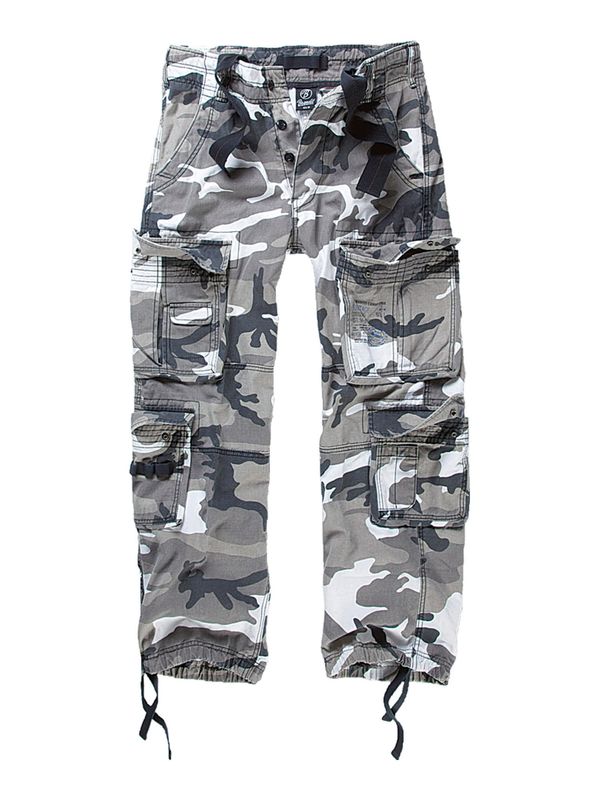 Brandit Brandit Карго панталон  сиво / антрацитно черно / бяло