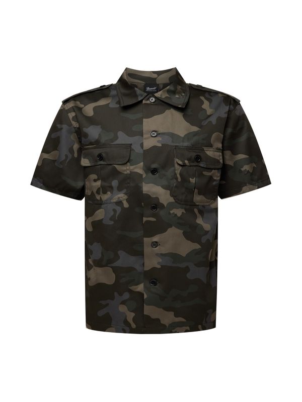 Brandit Brandit Риза  гълъбово синьо / сиво-кафяво / зелено / каки