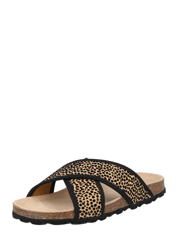 Braqeez Braqeez Сандали 'Sandra Spain'  светлокафяво / черно