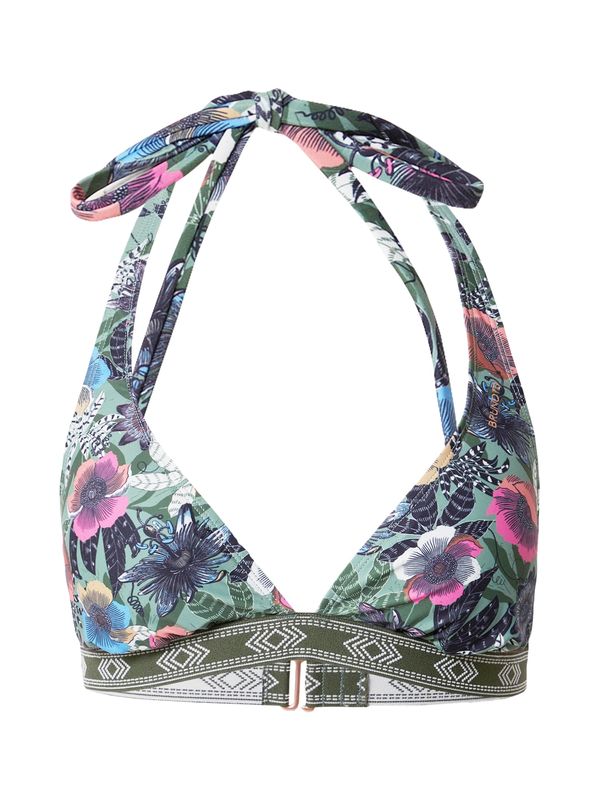 BRUNOTTI BRUNOTTI Спортен бикини топ 'Xandra'  морскосиньо / зелено / бледорозово